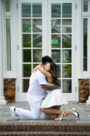 Proposal during Enagement photos