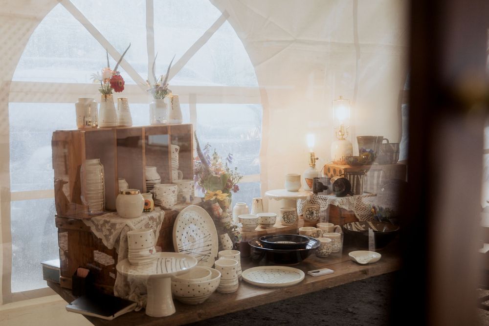 pottery Lady Smith Manor Summer Market, Dorchester New Brunswick photographer Lady Smith Manor wedding photographer