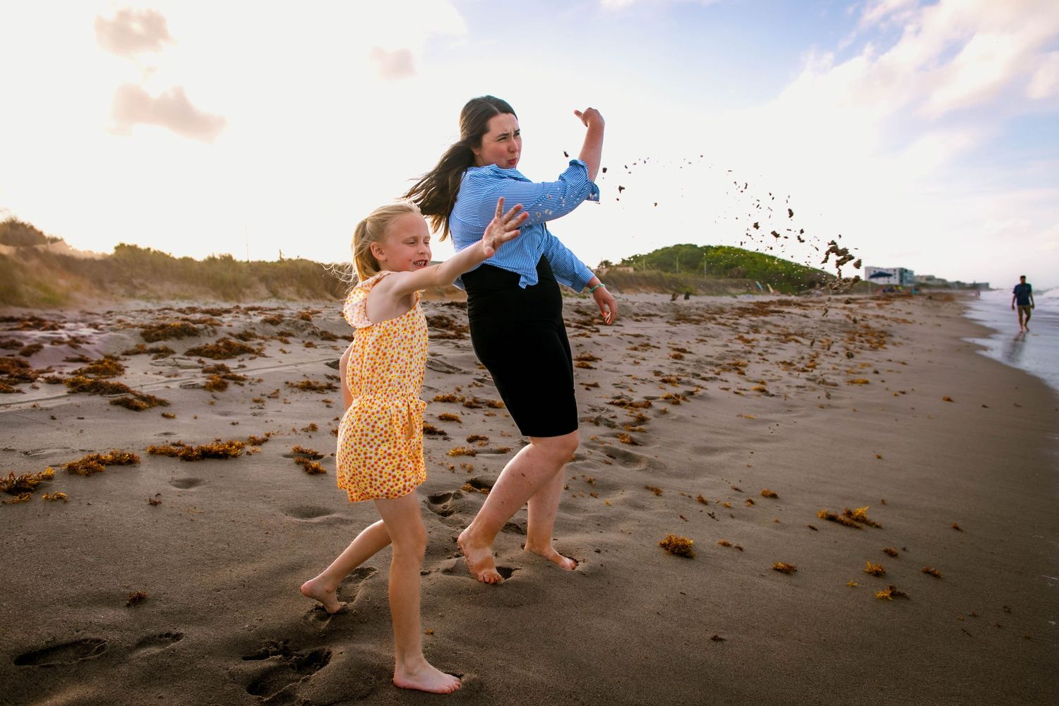 Stephanie Horsley Orlando documentary family photography session at cocoa beach in Central Florida