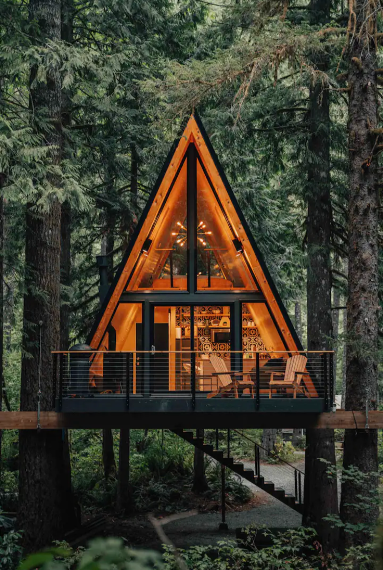 A-frame airbnb in Index Washington