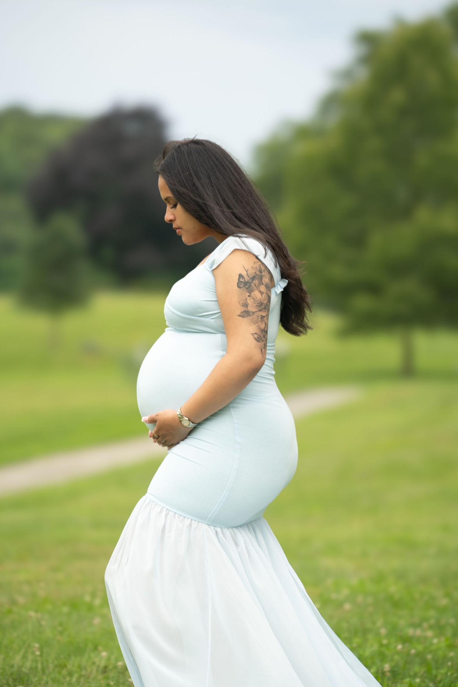 A maternity photo shoot