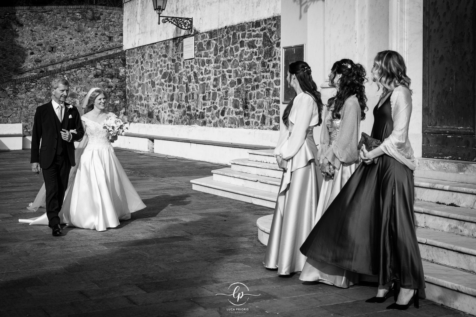 arrivo della sposa col papà