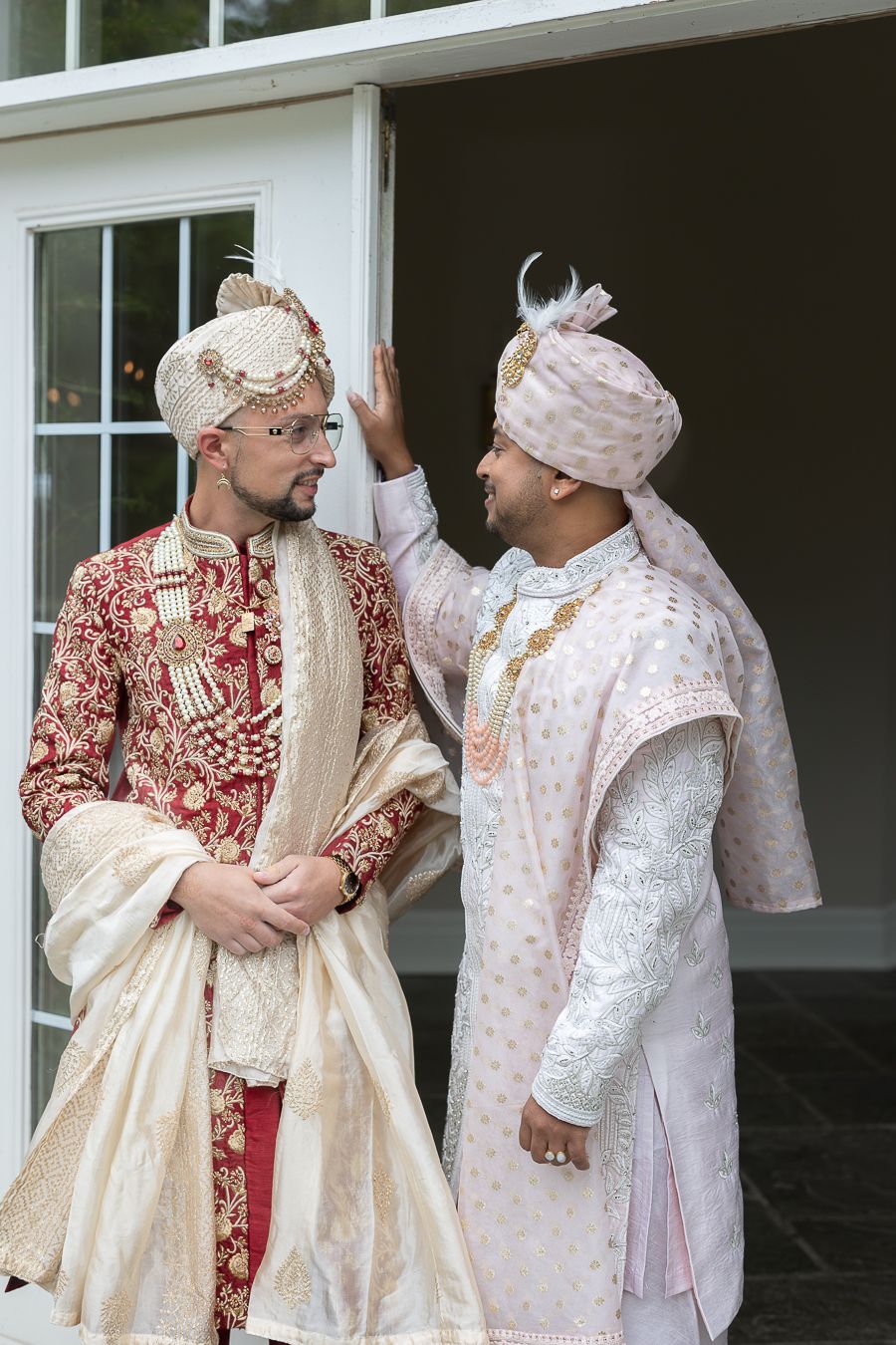 Male couple at wedding