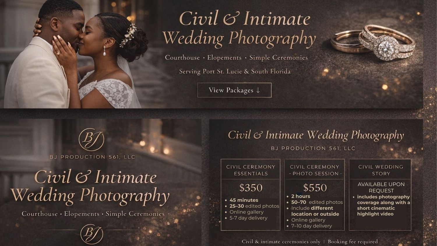 “Courthouse wedding photographer Florida”
