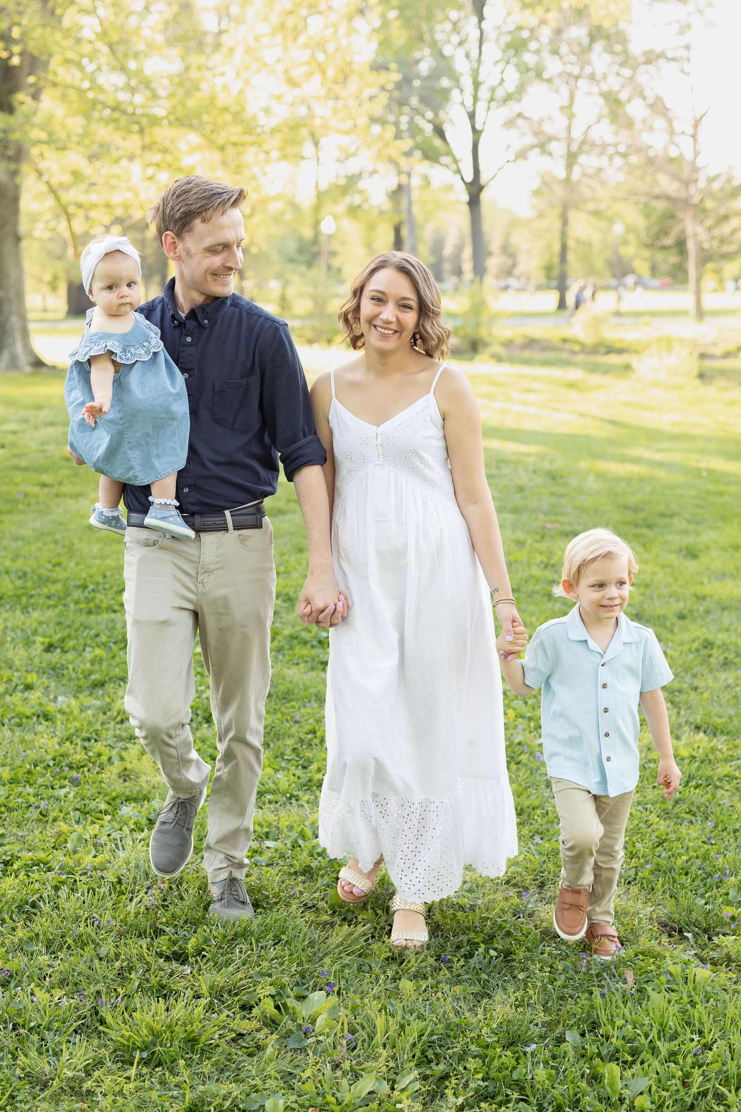 Springtime family session Tower Grove Park St. Louis
