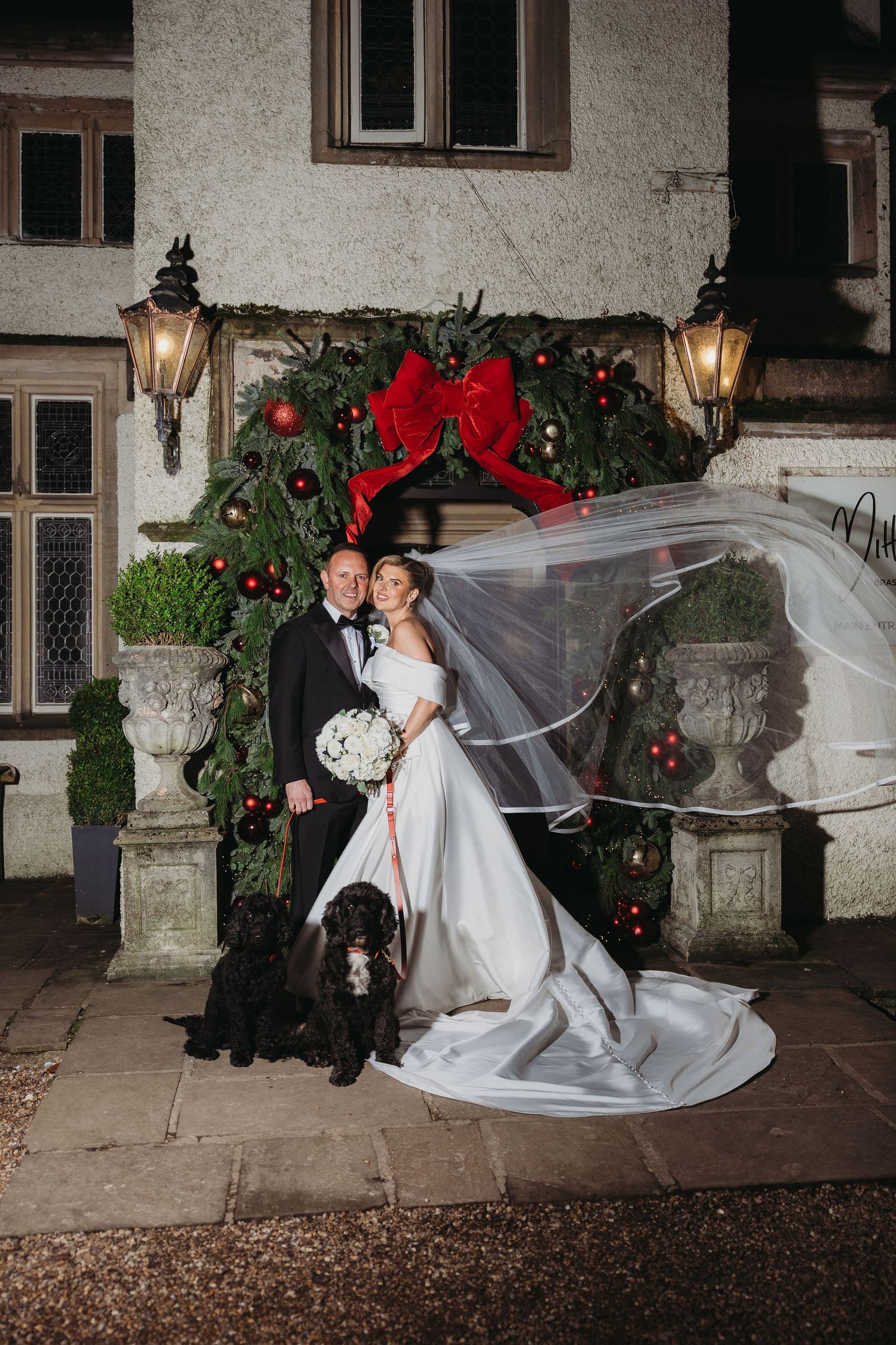 Towneley Hall Wedding in Burnley, Lancashire. Bride and Groom wedding photo. Budget Lancashire Wedding Photography.