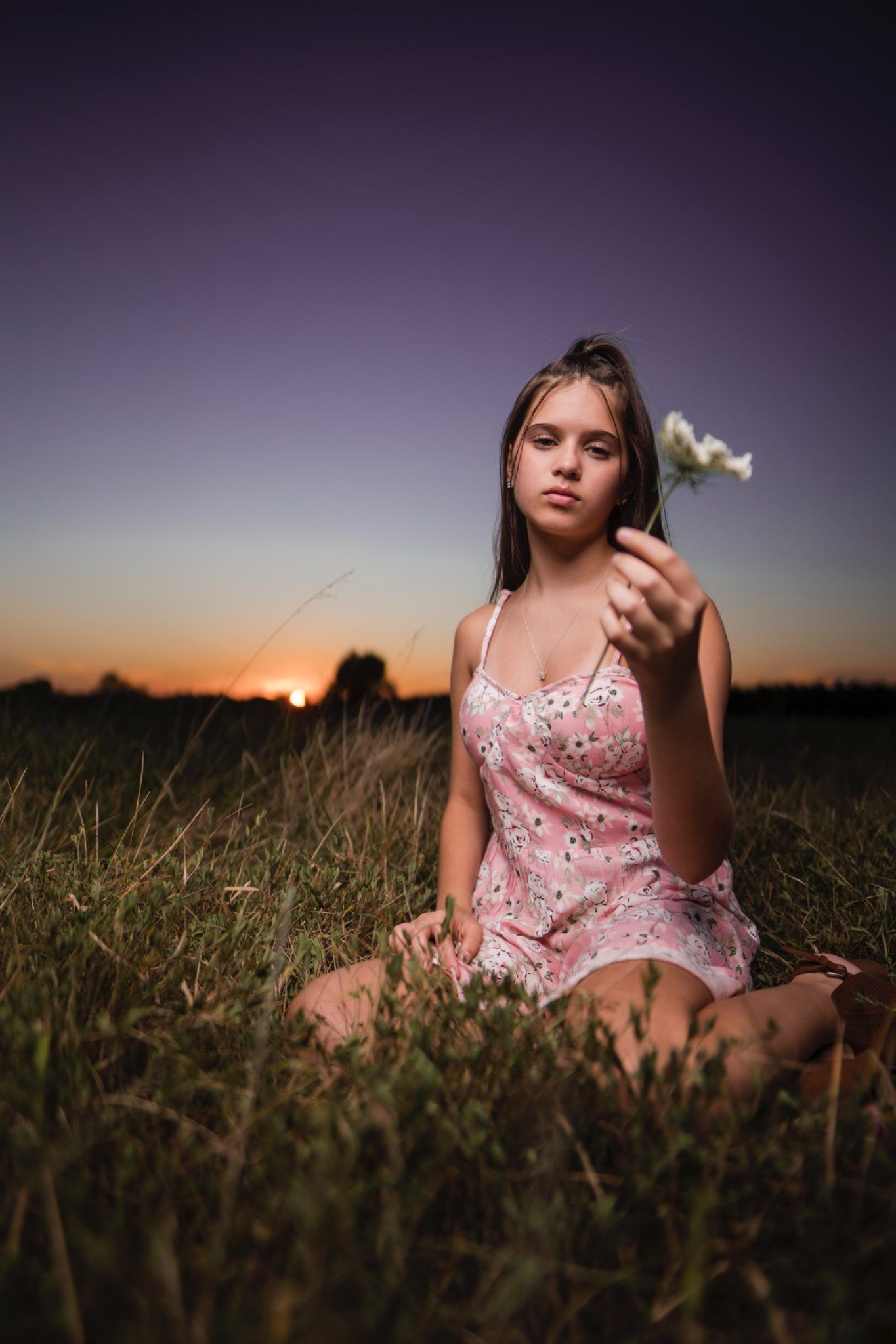 Portrait photo captured with the Sony A7iii showing natural skin tones and smooth background blur at sunset