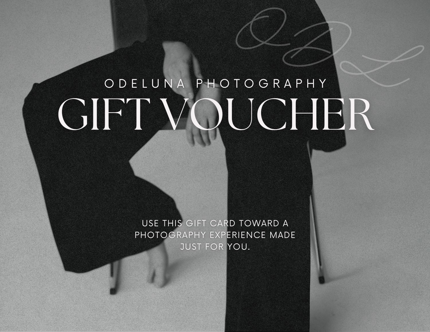 ODeLuna Photography gift cards can be used toward portrait sessions, branding photography, maternity, or small event coverage