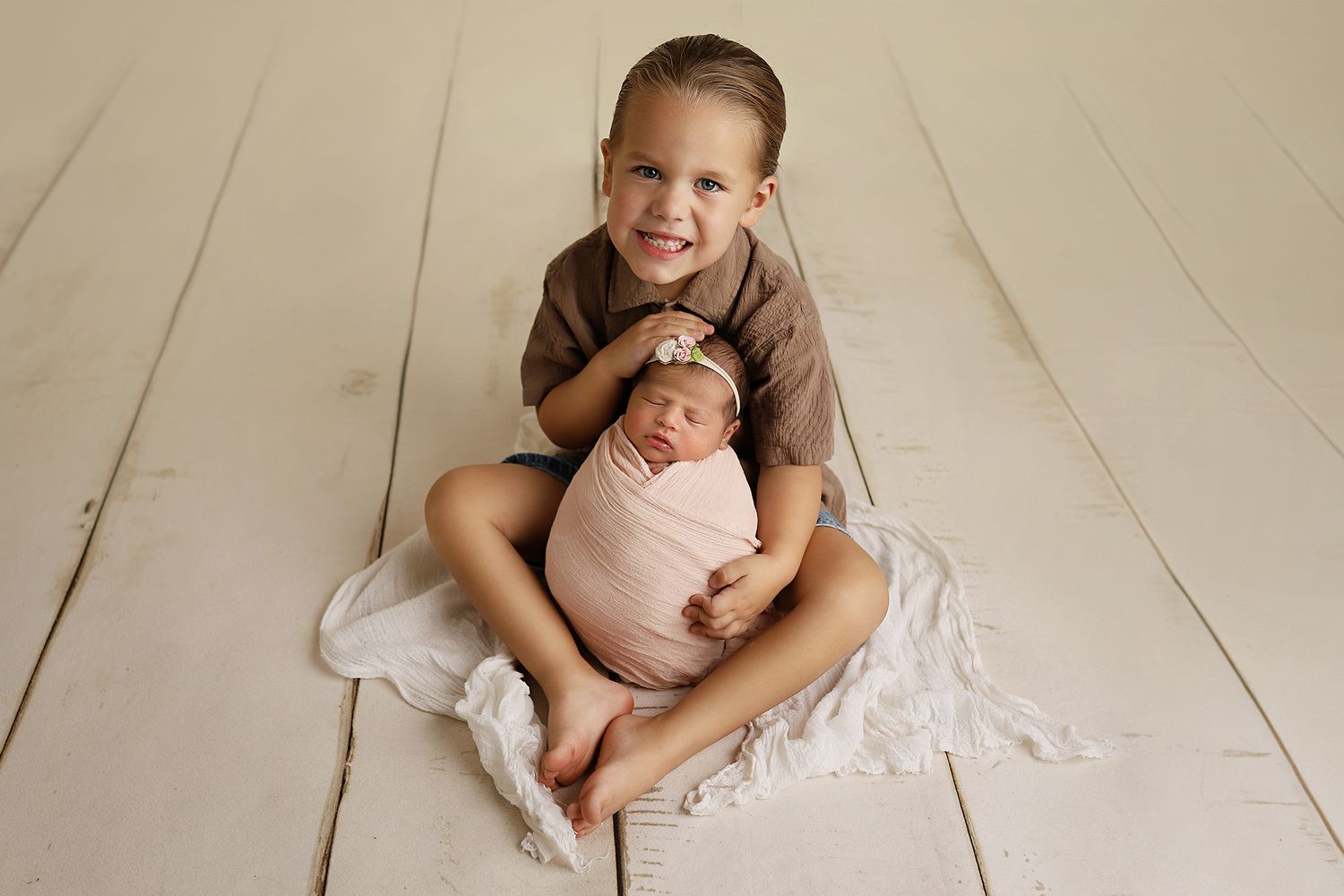 Tender newborn photography collage showing peaceful sleeping baby in soft neutrals and gentle poses. Utah newborn photography