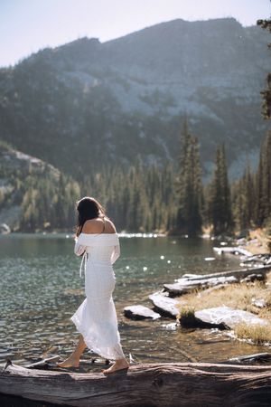 A breathtaking North Idaho mountain elopement, captured at sunset near Sandpoint.