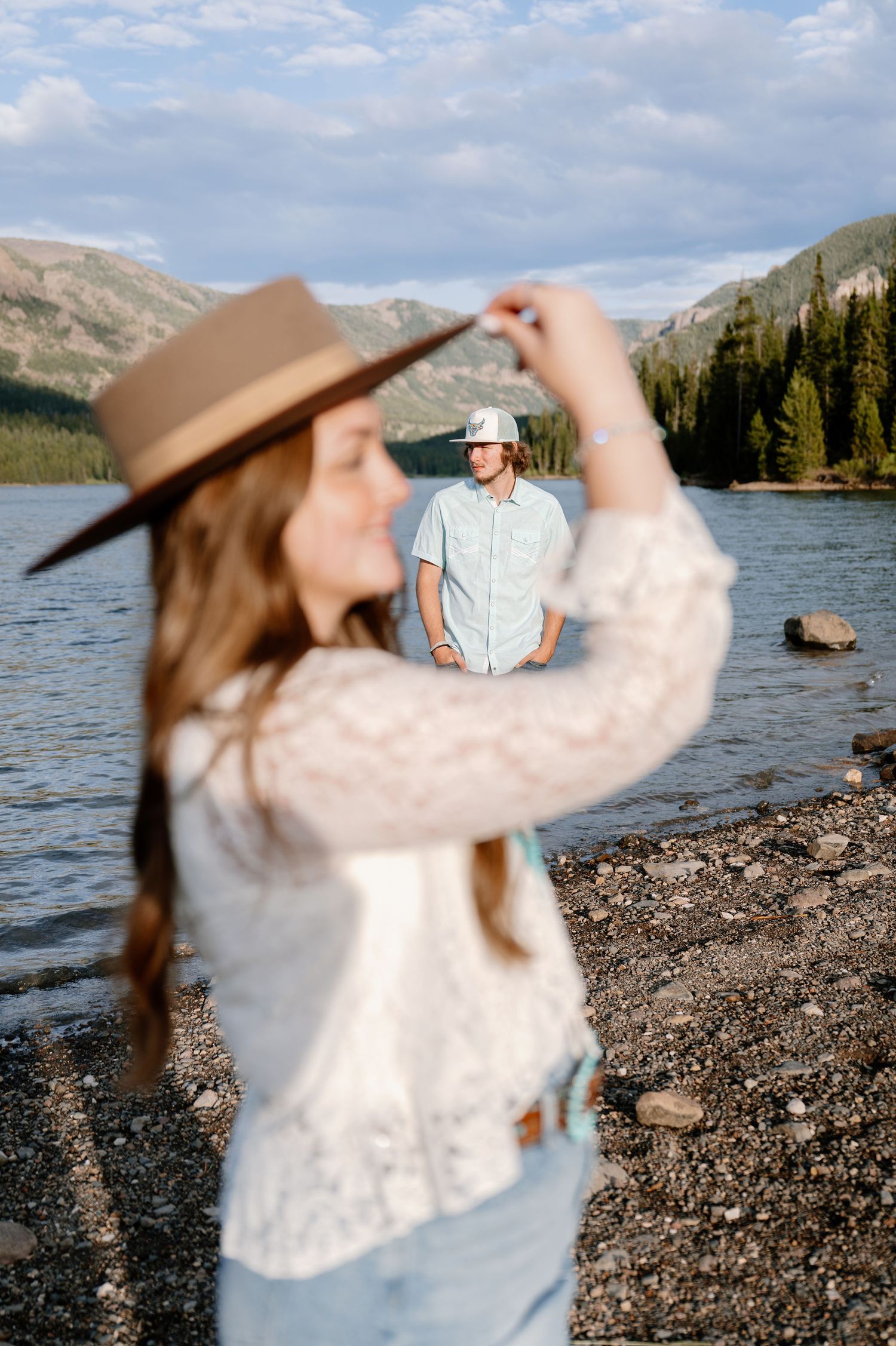 Lakeside Montana Engagement Photos