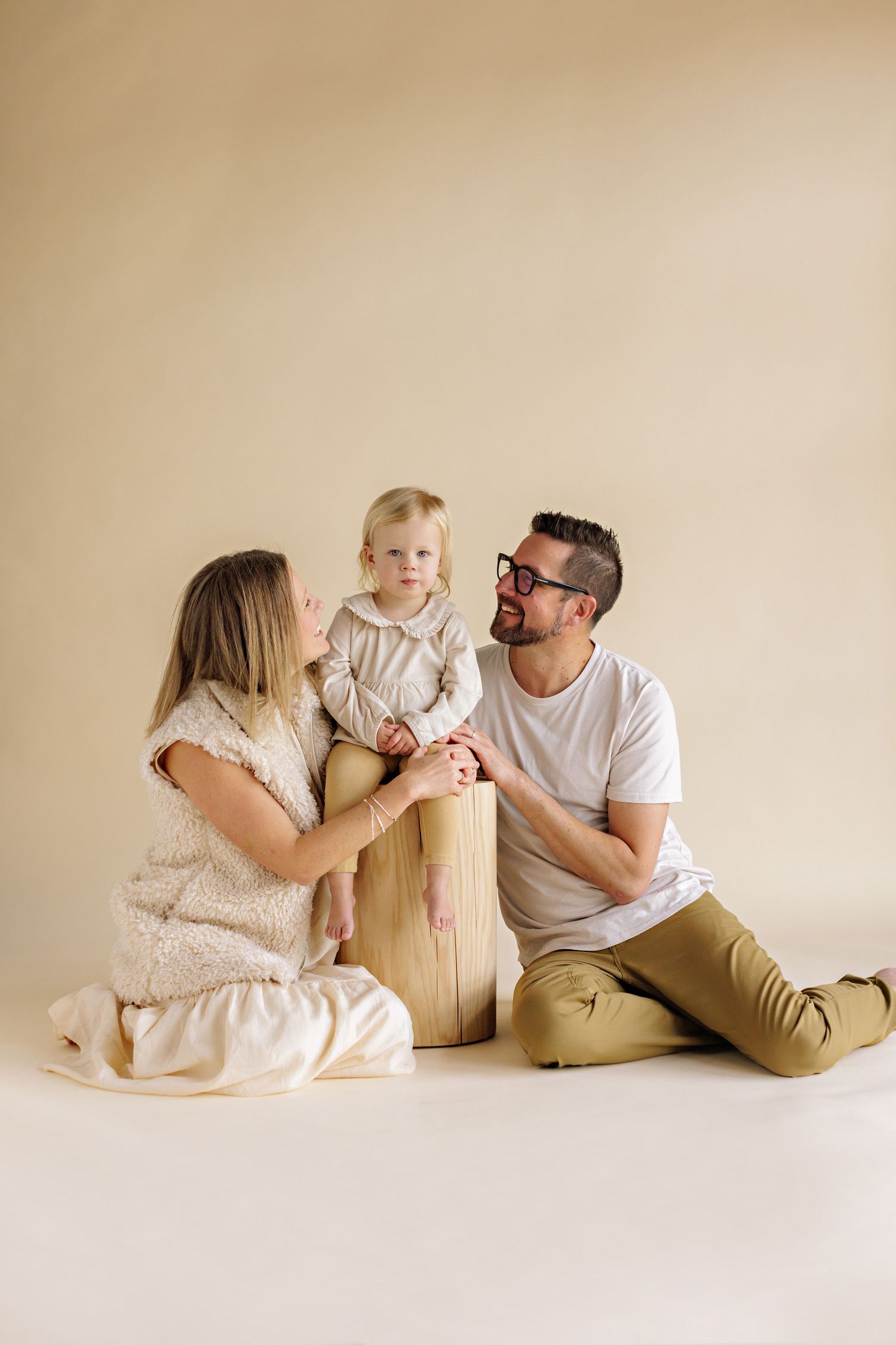 natural portrait of family