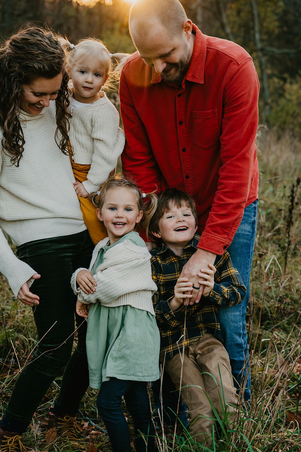family, fall, lifestyle, in home, West Michigan