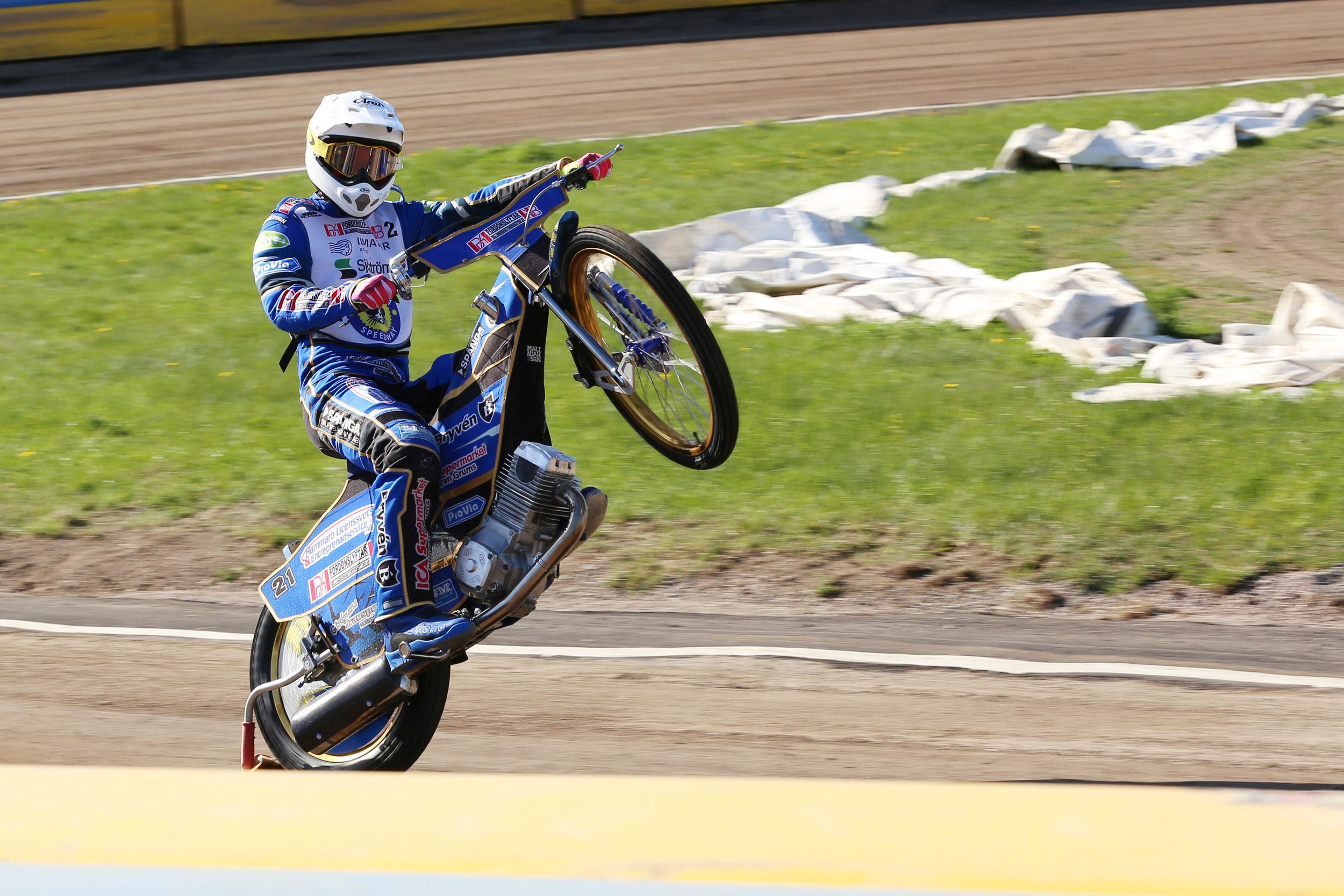 Speedway på Kalvholmen. Solkatterna. Fotograf Rebecca Nordin.