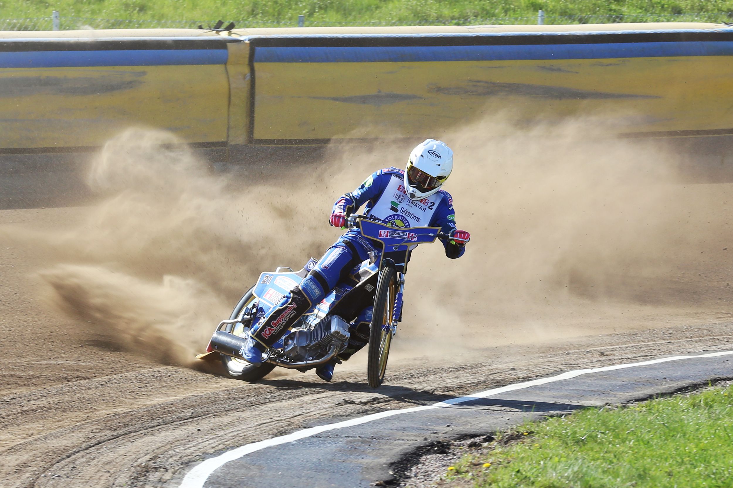 Speedway på Kalvholmen. Solkatterna. Fotograf Rebecca Nordin.