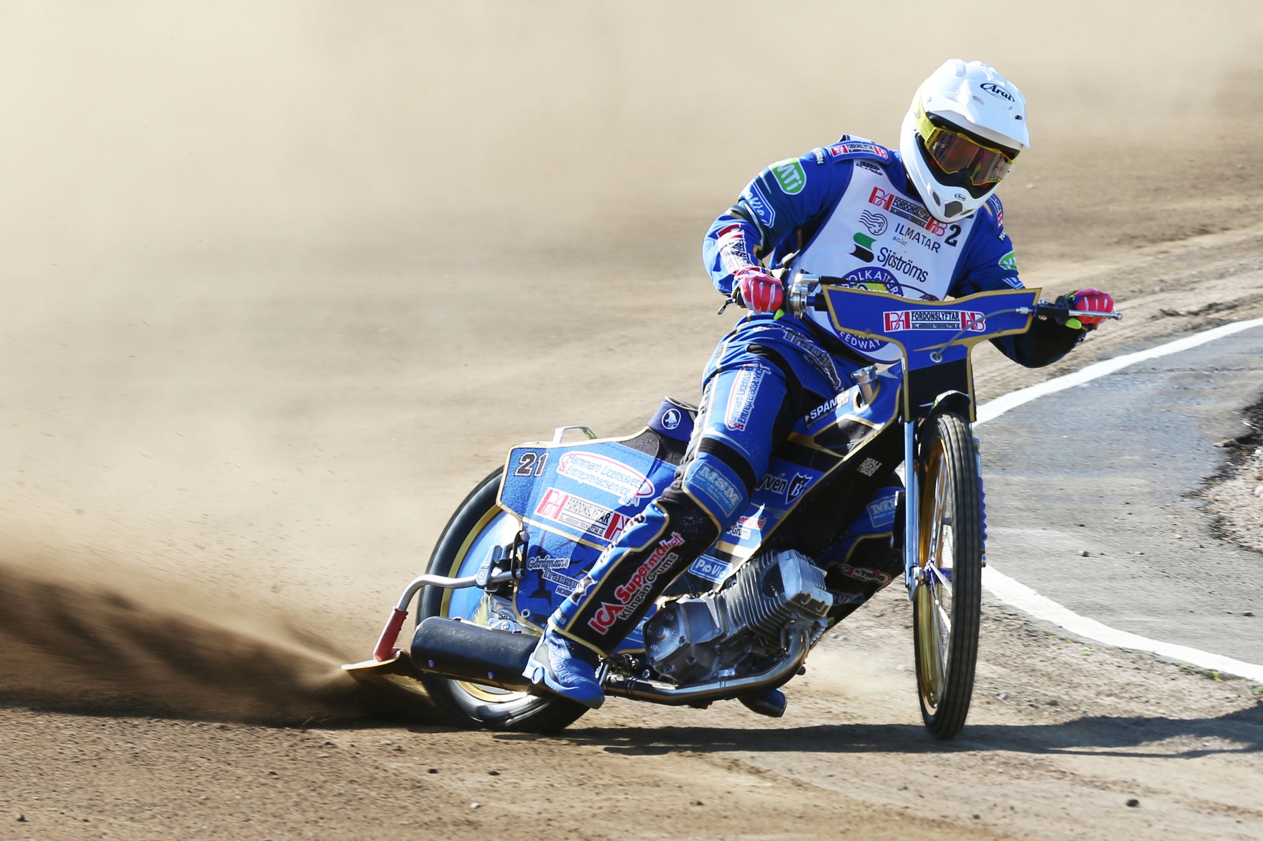 Speedway på Kalvholmen. Solkatterna. Fotograf Rebecca Nordin.