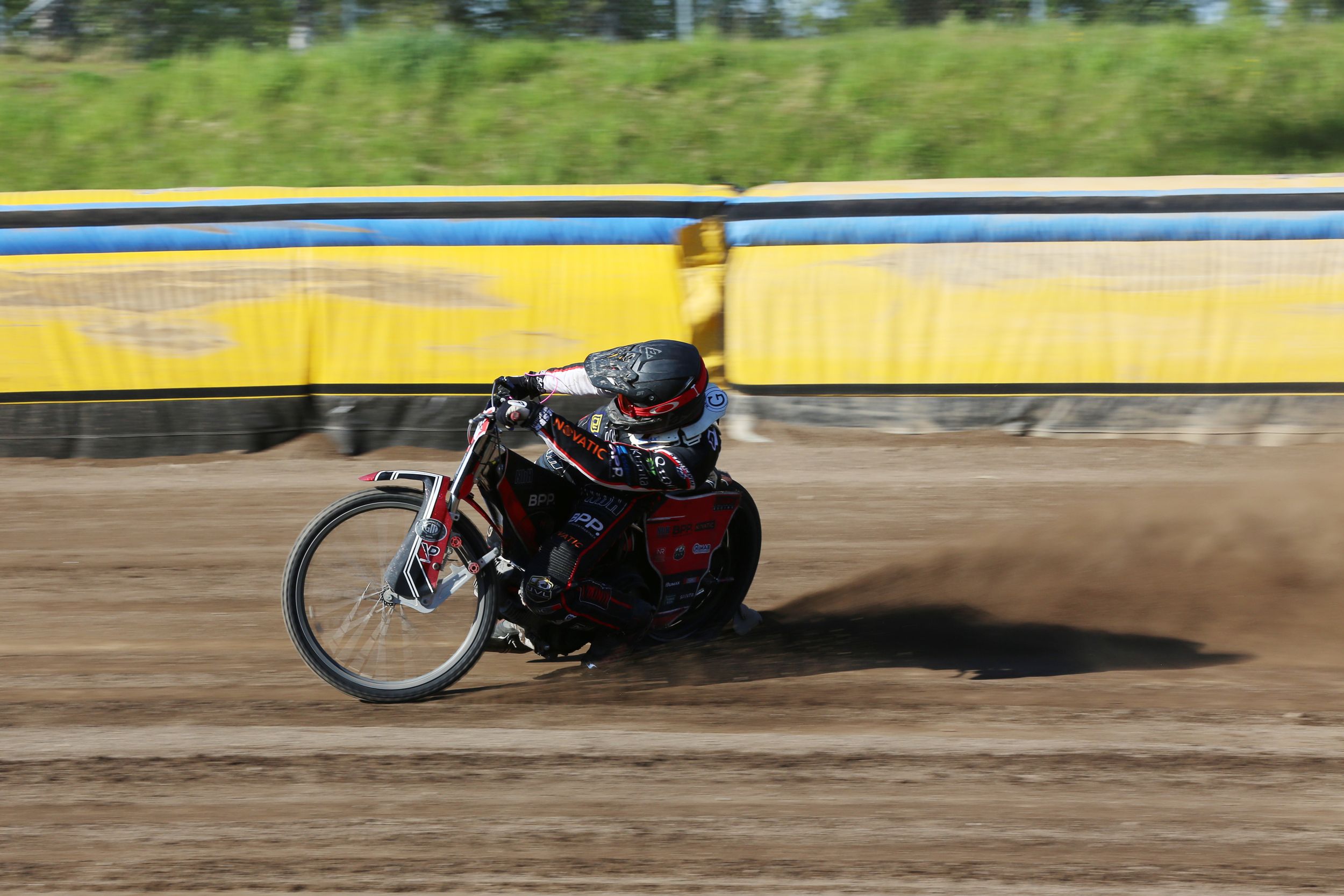 Speedway på Kalvholmen. Solkatterna. Fotograf Rebecca Nordin.