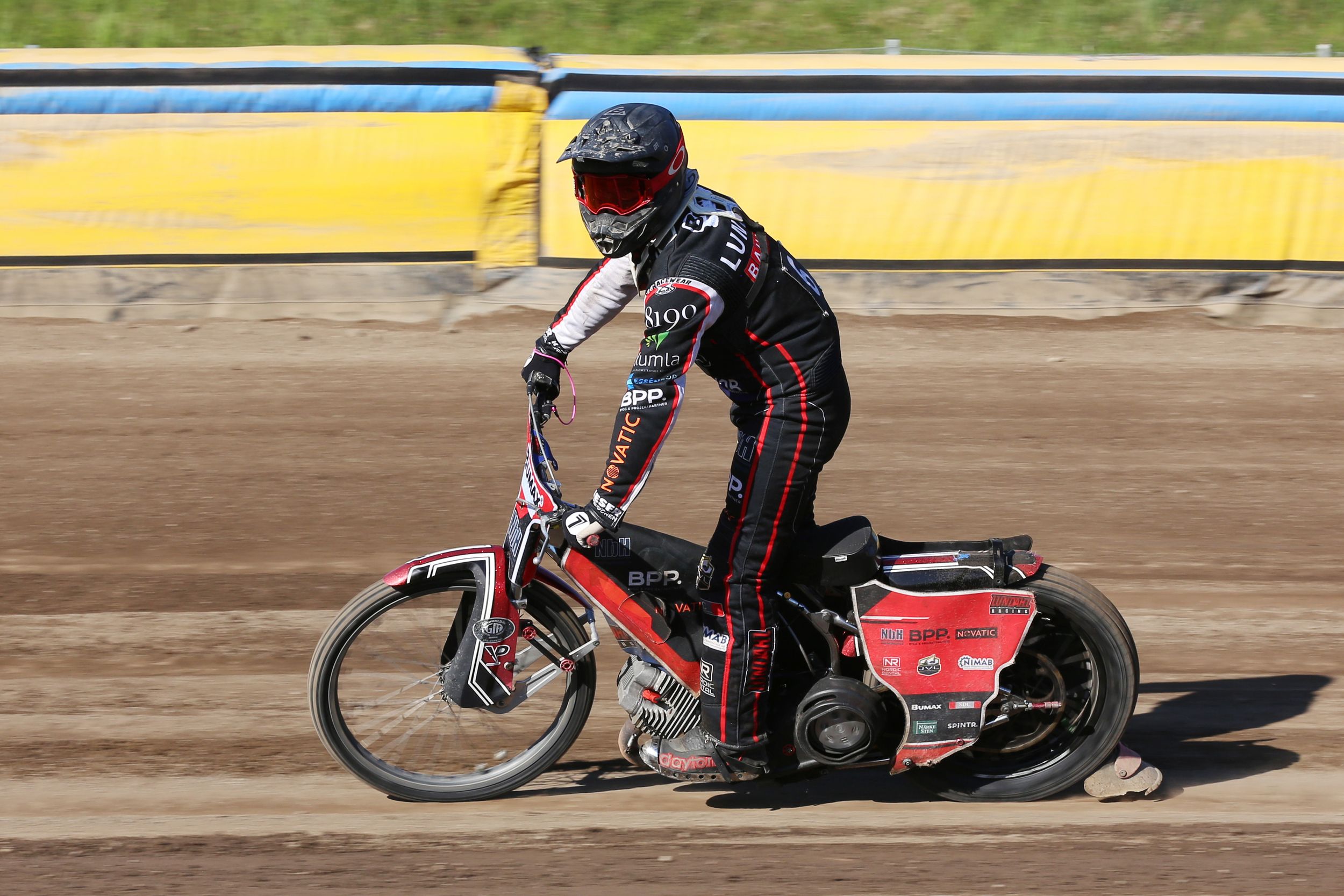 Speedway på Kalvholmen. Solkatterna. Fotograf Rebecca Nordin.