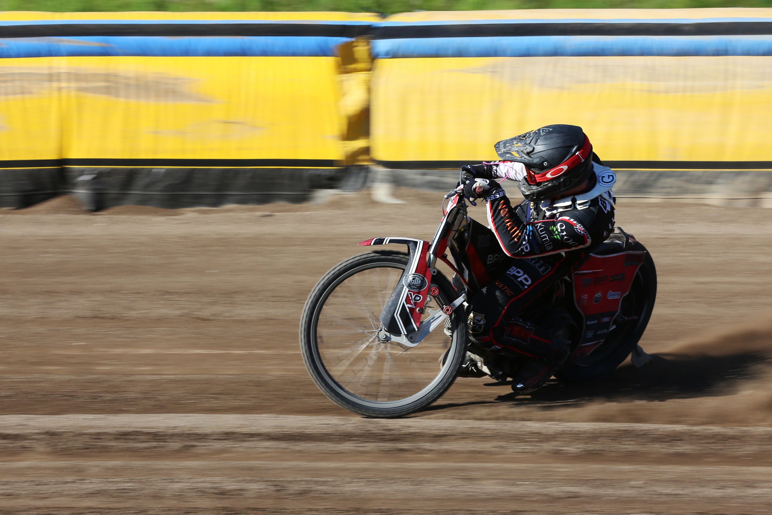 Speedway på Kalvholmen. Solkatterna. Fotograf Rebecca Nordin.