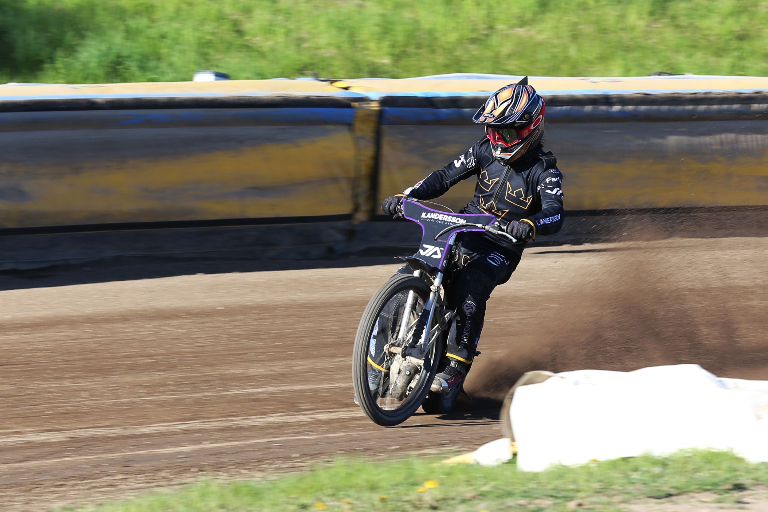 Speedway på Kalvholmen. Solkatterna. Fotograf Rebecca Nordin.