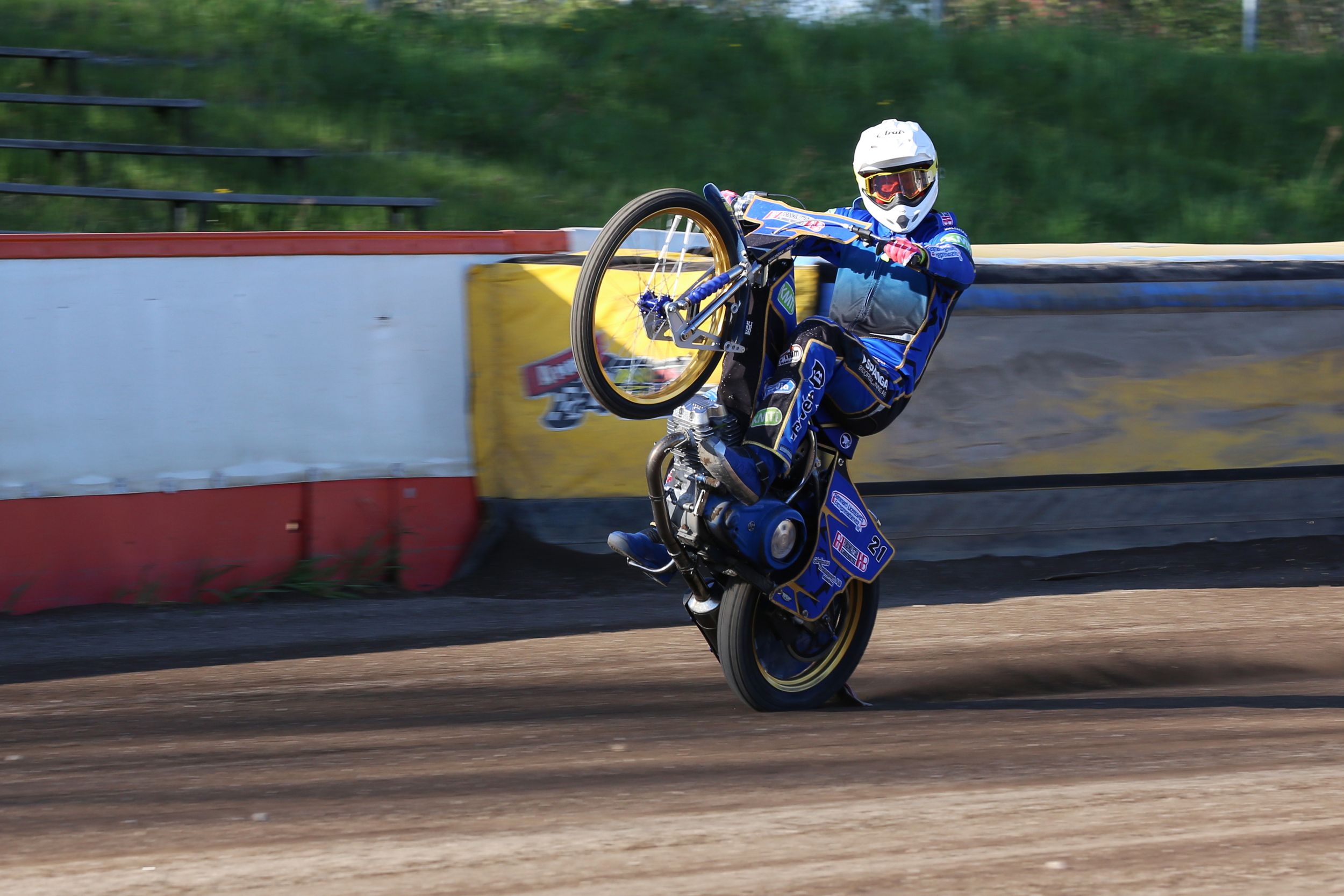 Speedway på Kalvholmen. Solkatterna. Fotograf Rebecca Nordin. Victor Palovaara.