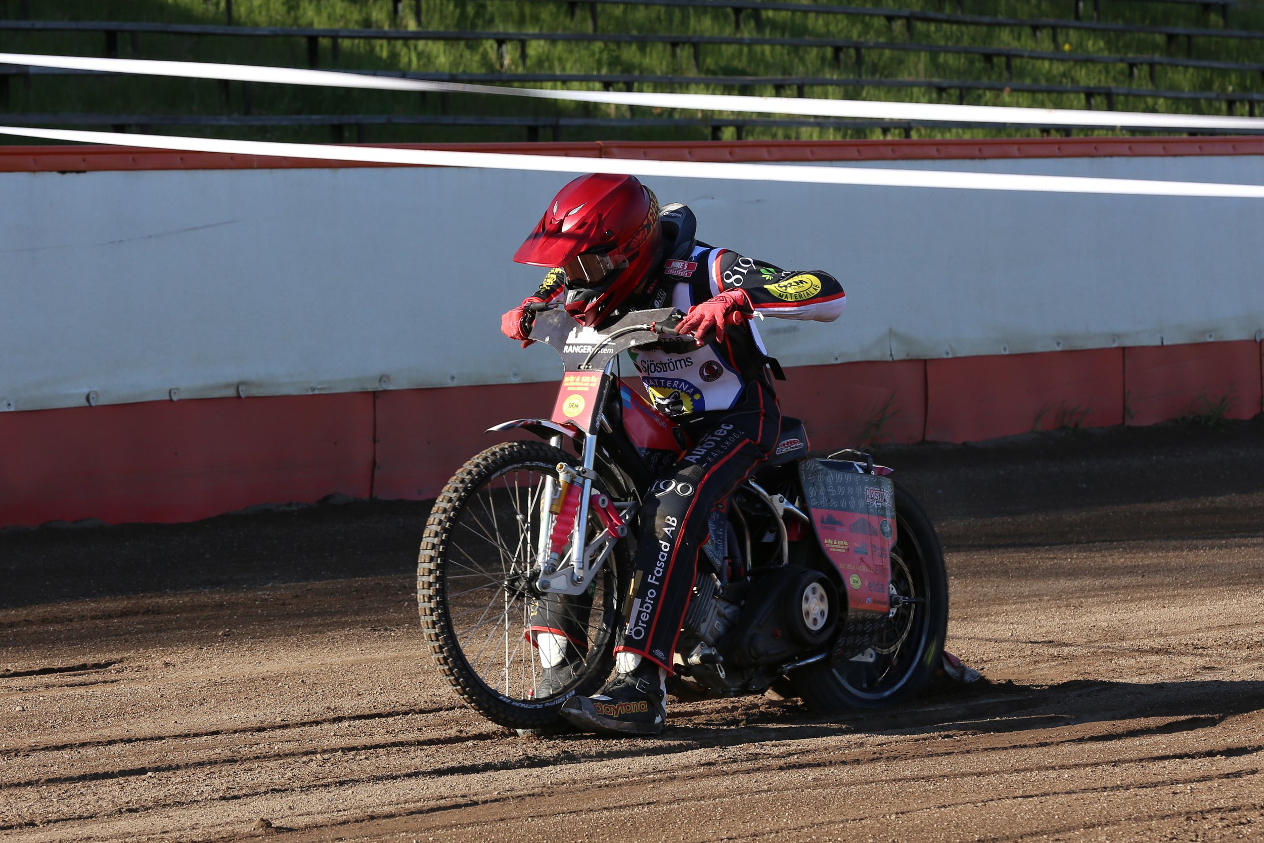 Speedway på Kalvholmen. Solkatterna. Fotograf Rebecca Nordin.