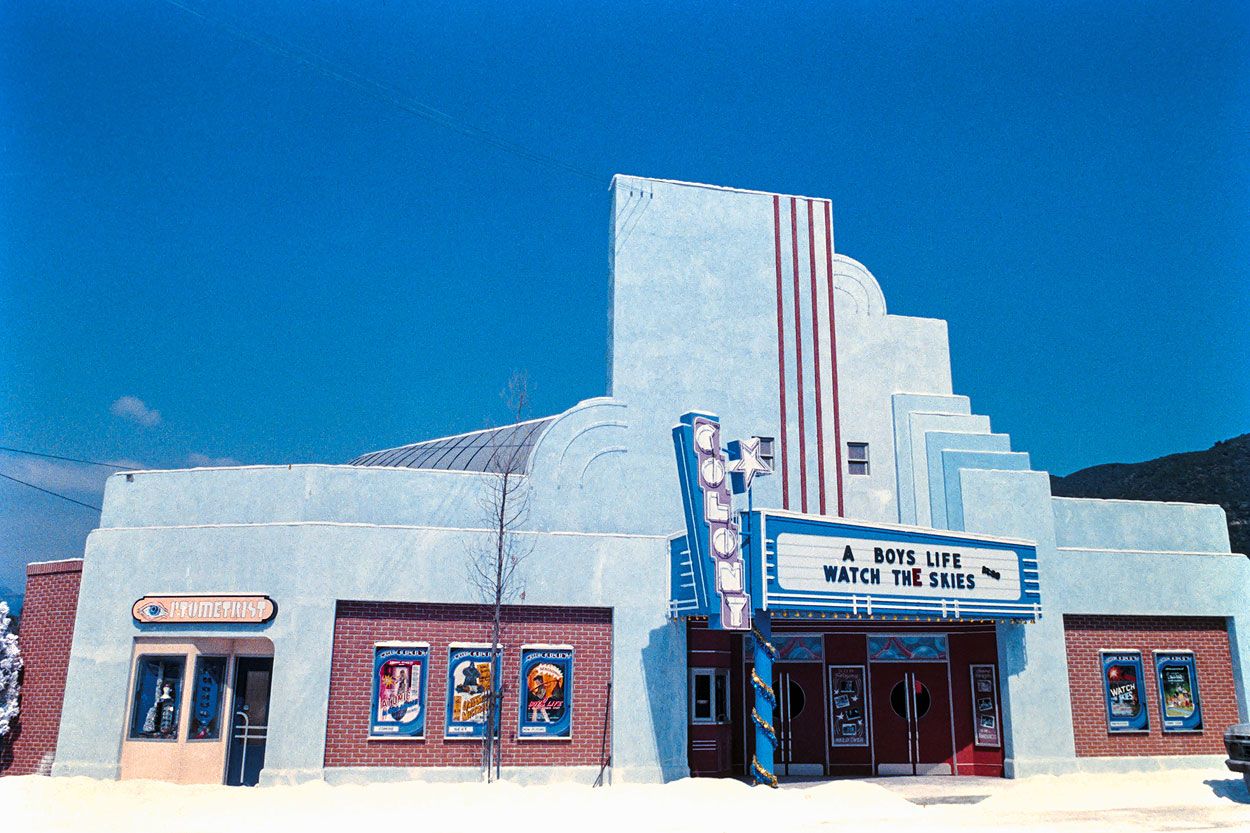Kingston Falls behind the scenes in Gremlins