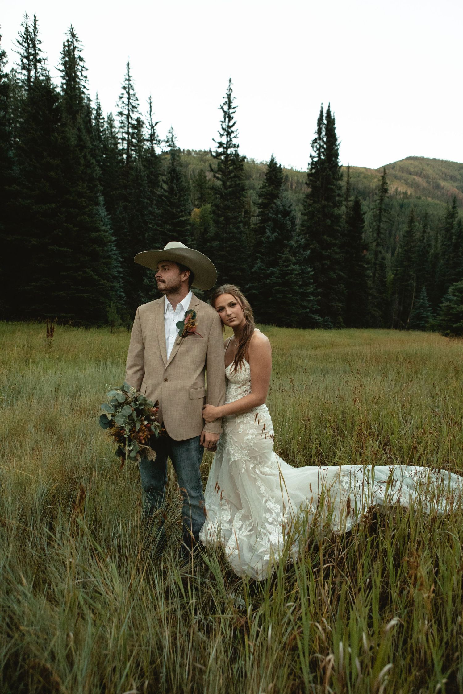 Colorado editorial bridal shoot in colorado