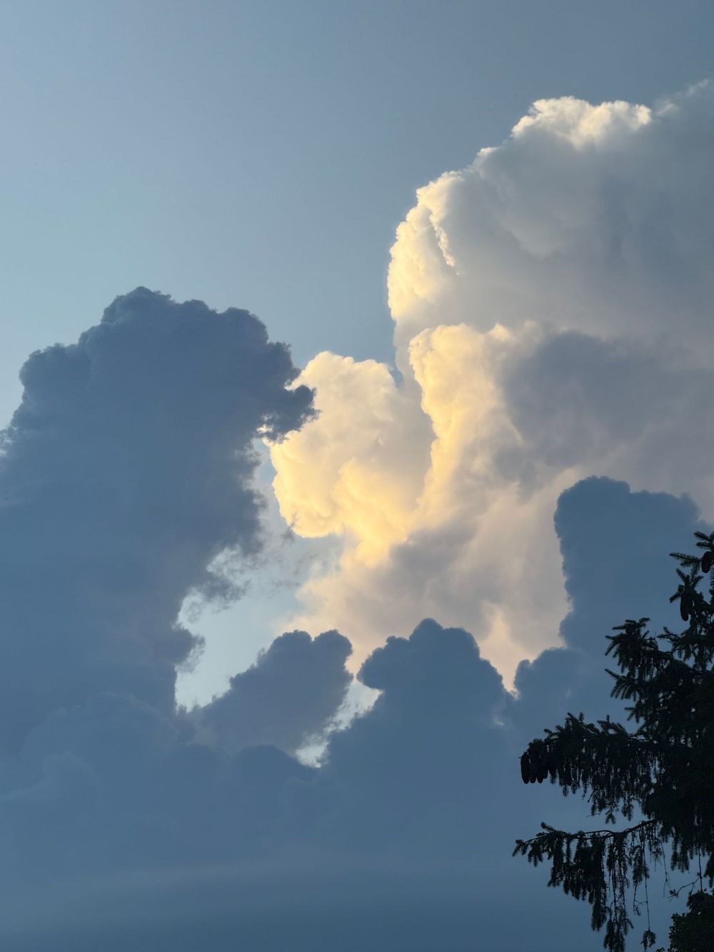 black and white cloud