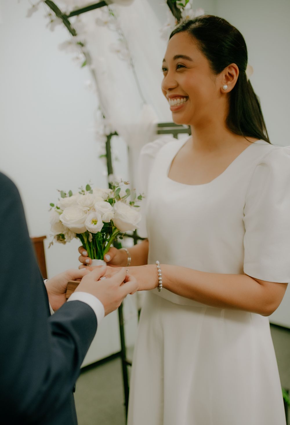 Civil wedding. Court house wedding. Asian American weddings. Towson, Maryland. Baltimore, Maryland. Spring wedding. Wedding. Micro wedding.