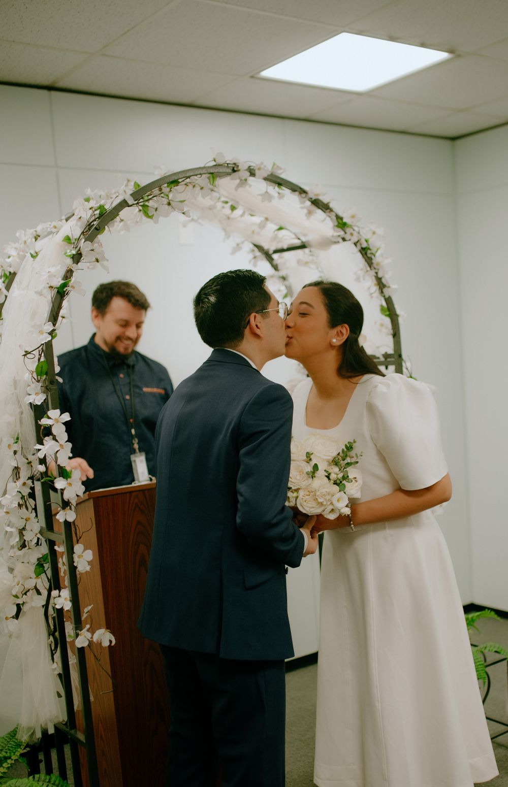 Civil wedding. Court house wedding. Asian American weddings. Towson, Maryland. Baltimore, Maryland. Spring wedding. Wedding. Micro wedding.