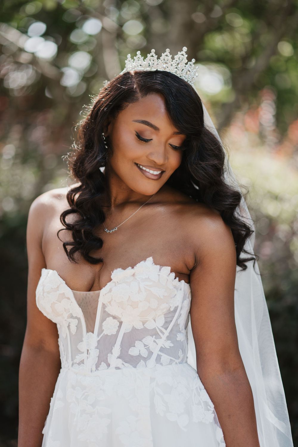 Bridal Wedding Portraits at the Norfolk Botanical Gardens, Norfolk Virginia