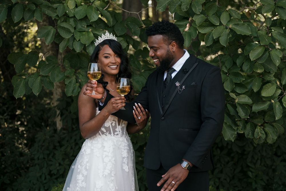 Bride & Groom Wedding Portraits at the Norfolk Botanical Gardens, Norfolk Virginia