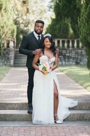 Bride & Groom Wedding Portraits at the Norfolk Botanical Gardens, Norfolk Virginia