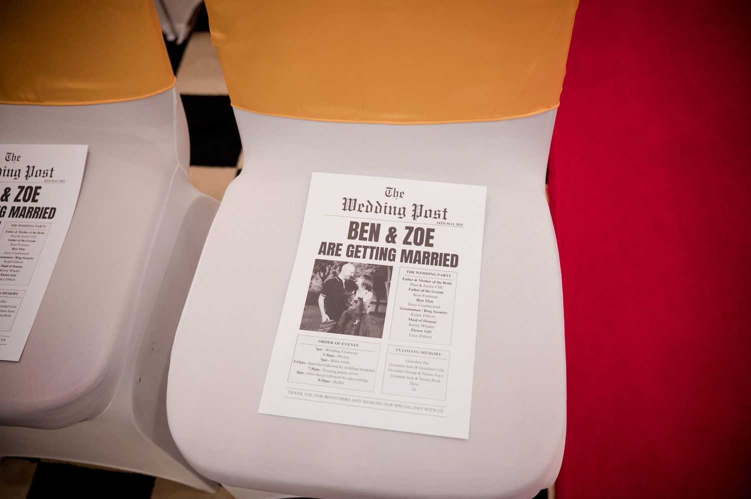 Magazine pages and articles displayed on a white surface with text and layout elements visible.