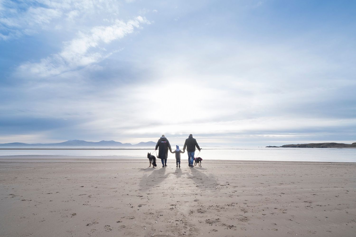 Beach family portrait.
