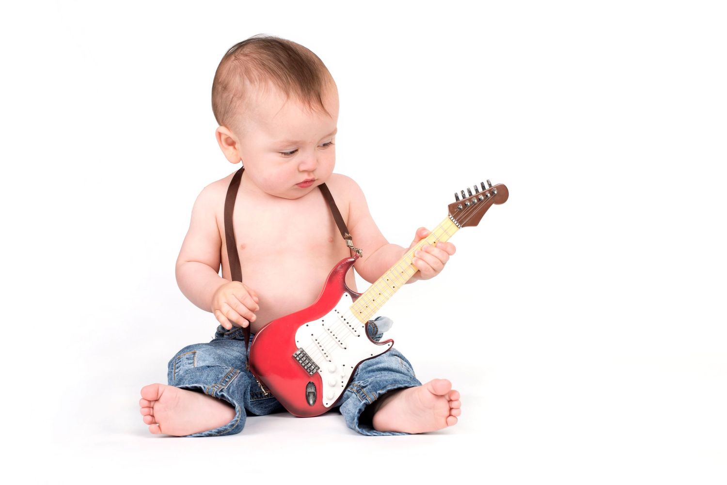 Child high-key studio portrait