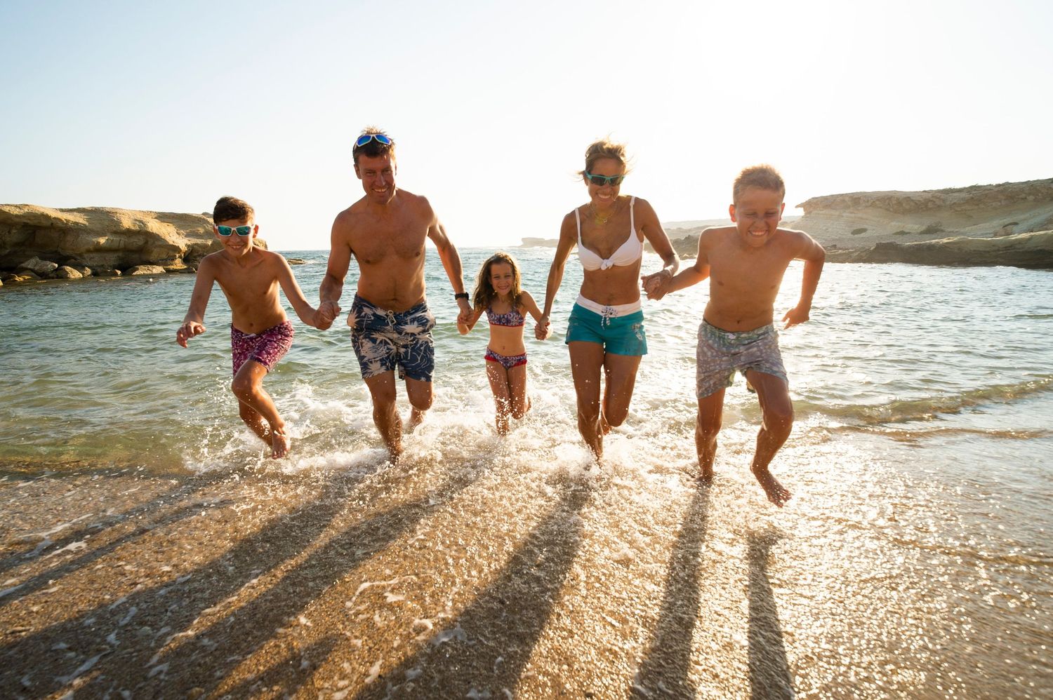 Beach family portrait.