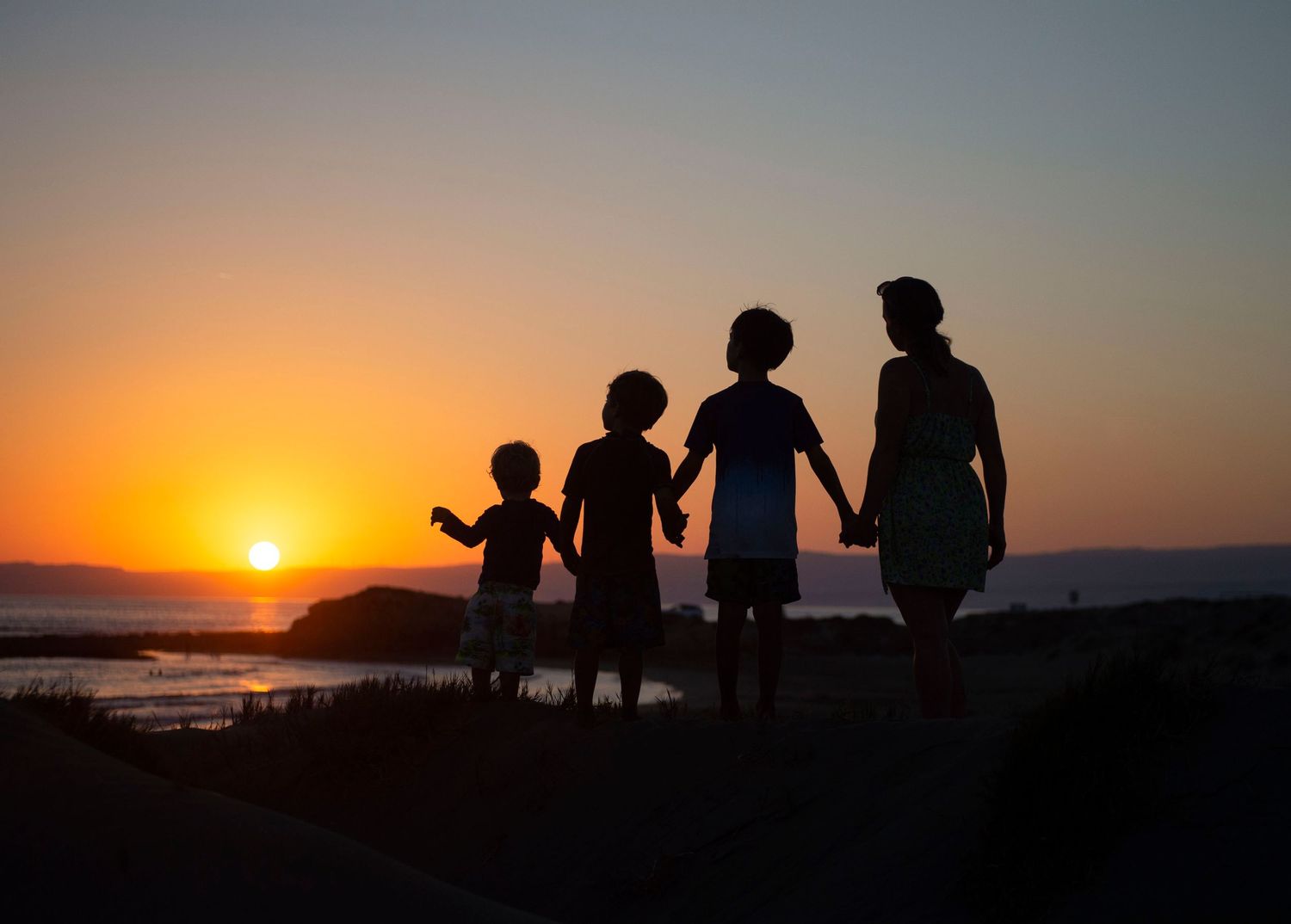 Family portrait at the beach in Cyprus.