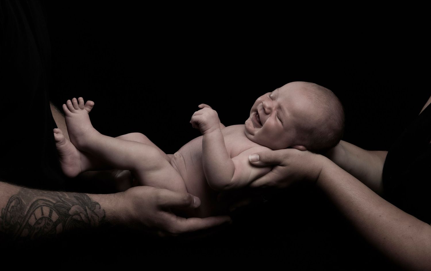 Baby studio portrait.