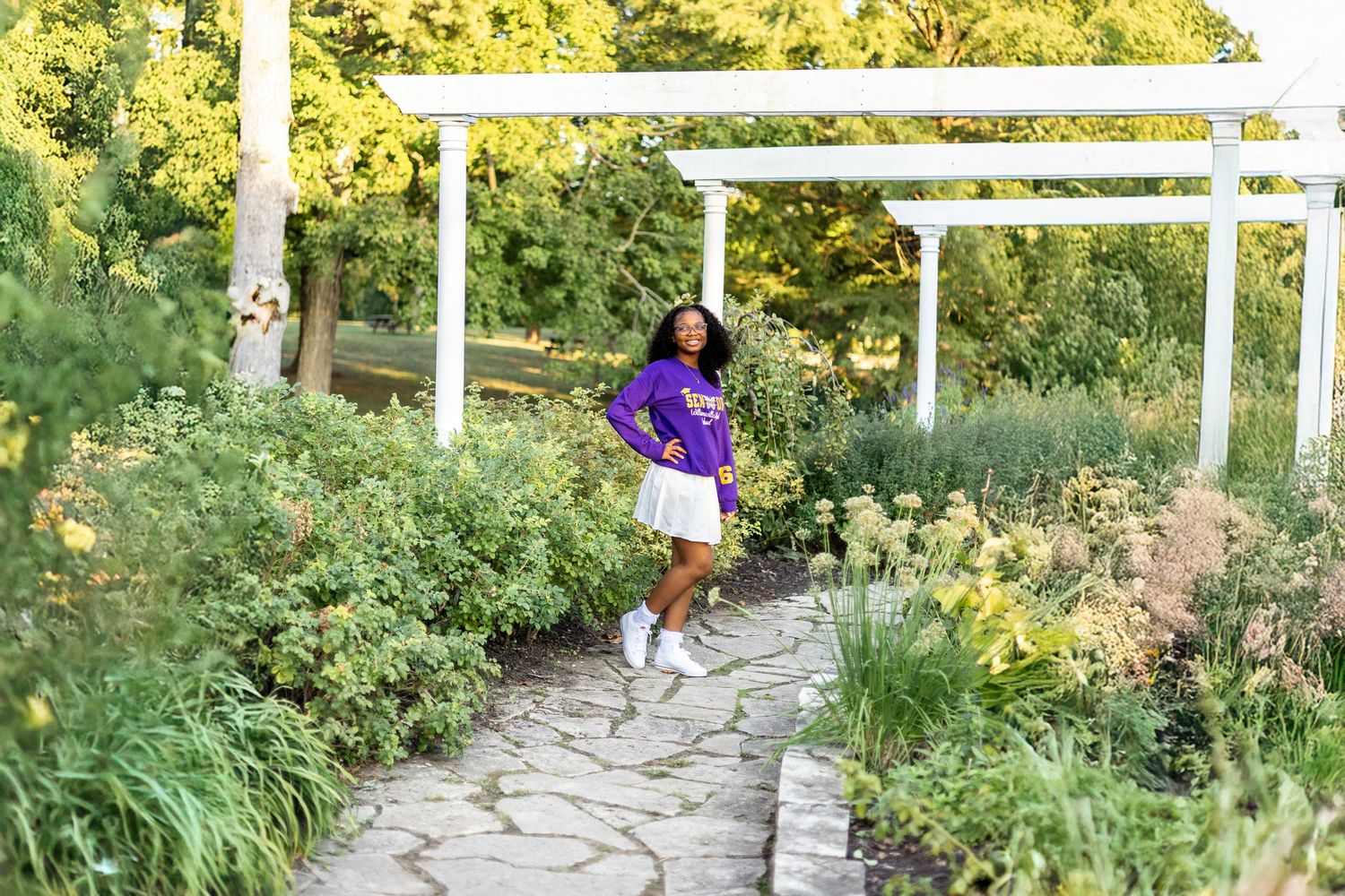 Central Illinois Photographer captures a senior session at Washington Park in Springfield, IL