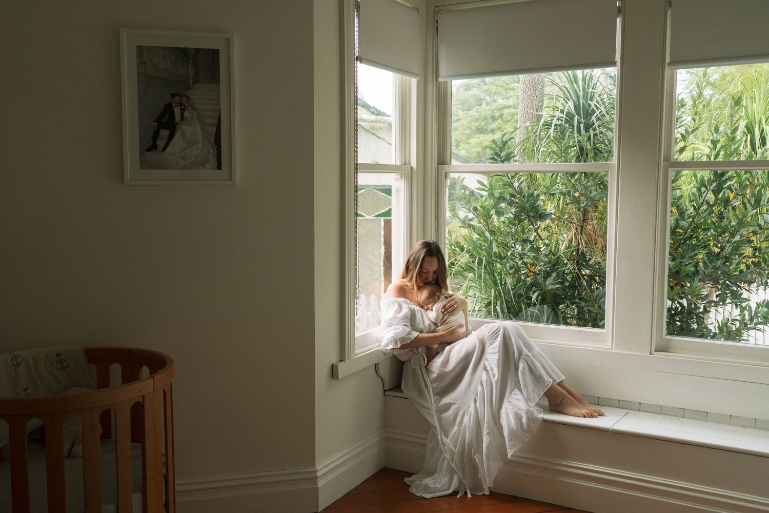 newborn in home session baby with mum in Auckland