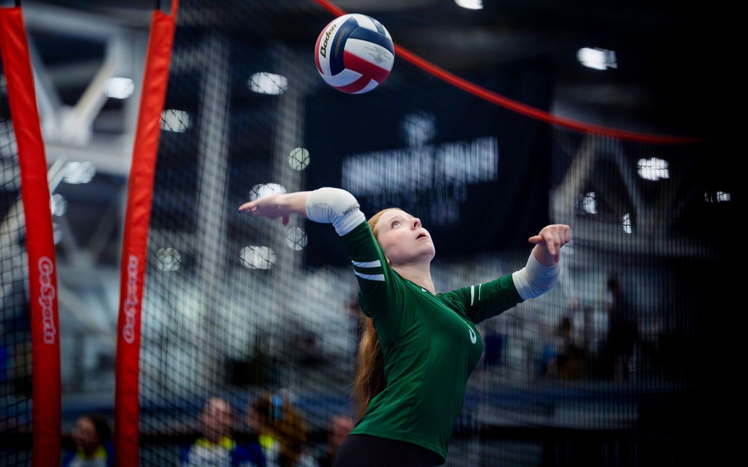 Asphalt Green volleyball serve, May Madness at Spooky Nook Sports, by Deanna Fox, SportsFox Photography, Hershey PA