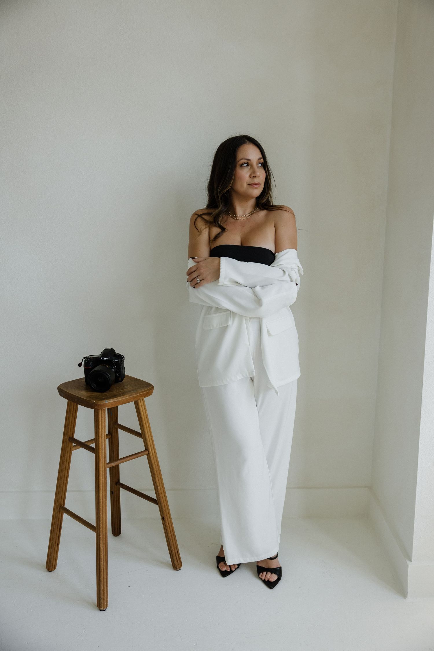Small business owner posing for lifestyle brand photography