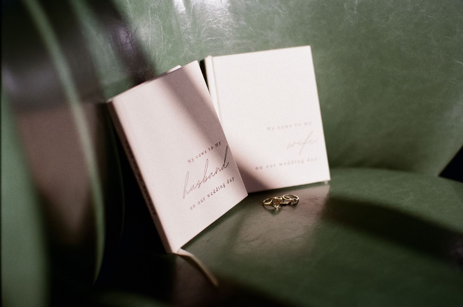 Santa Barbara film photographer captures a film image of wedding vows