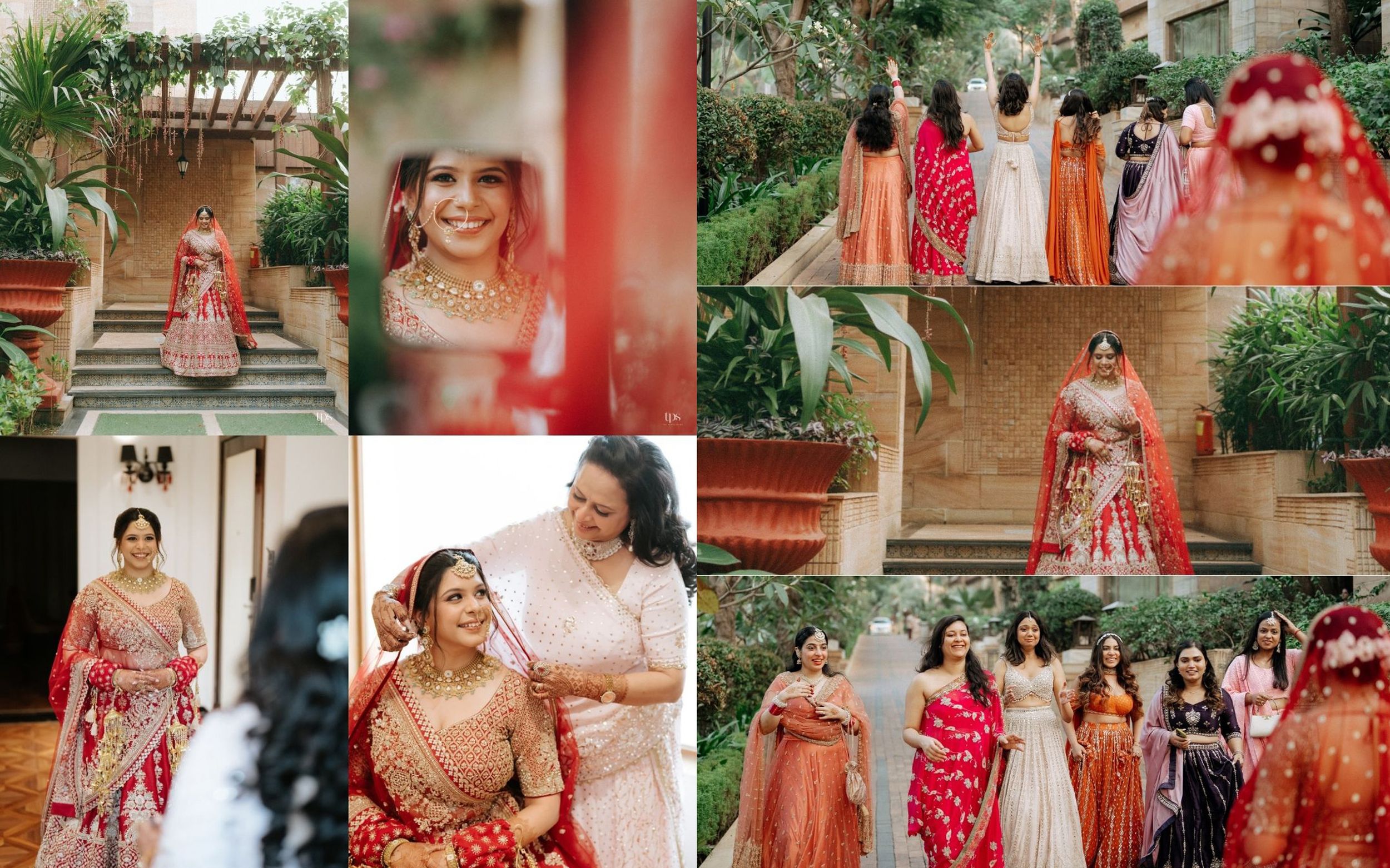 Stunning red & gold traditional wedding ceremony decorations, elegantly shot by a trusted wedding photographer near me in Mumbai.