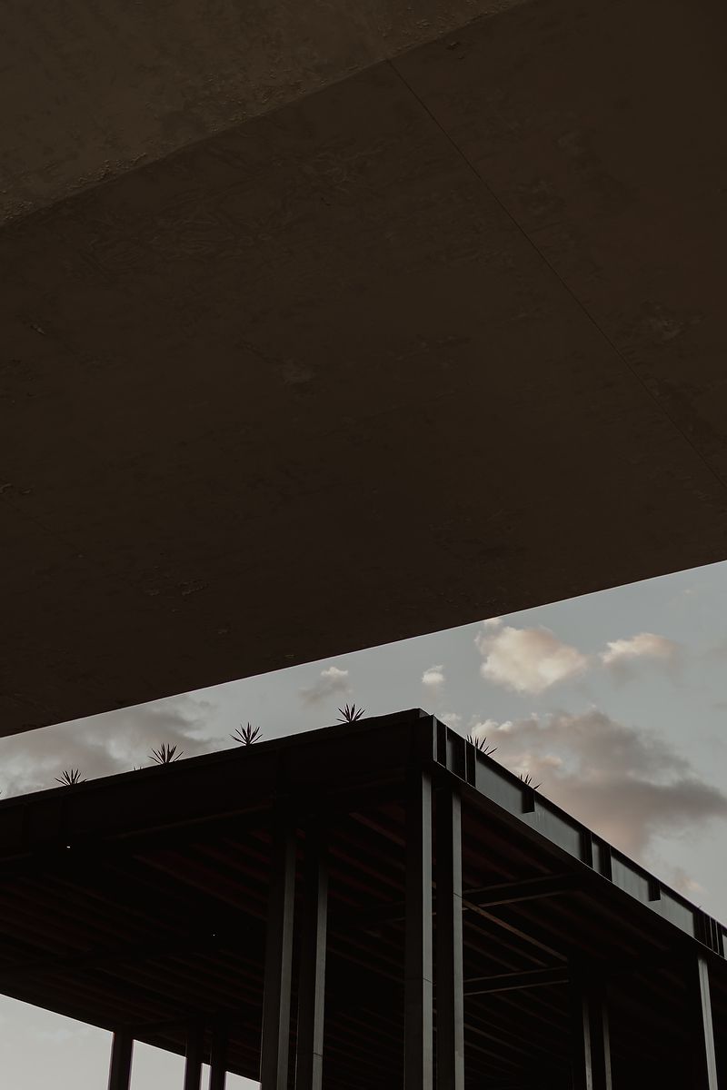 Architectural detail captured during engagement photoshoot at Grand Hyatt Playa del Carmen.