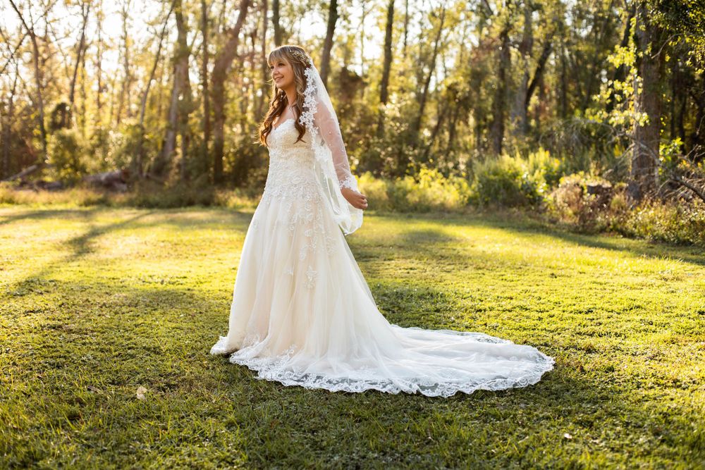 Dramatic bridal moment being photographed by AJ Herron Photography in this back yard wedding located in Live Oak, Florida.
