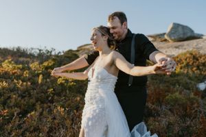 Polly's Cove, Sunset, Couple, Anniversary Session, Elopement Photographer, Halifax Photographer, Nova Scotia Photographer, Peggy's Cove