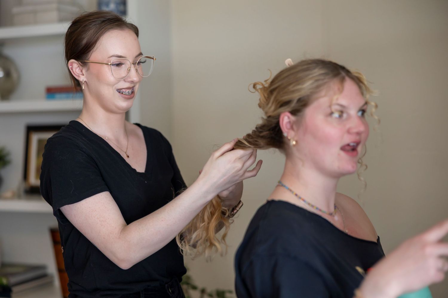 The Vanity providing hair services. Boise wedding hair stylist. Boise wedding makeup artist.